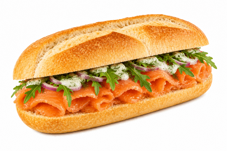 Br. Kruidenkaas met gerookte zalm